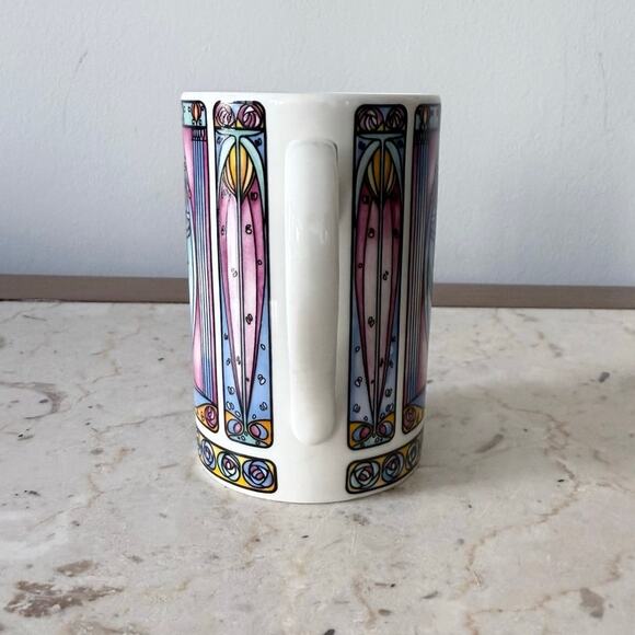 Dunoon Art Nouveau Style Stoneware Mug Vintage Charles Rennie Mackintosh Design - Picture 7 of 8